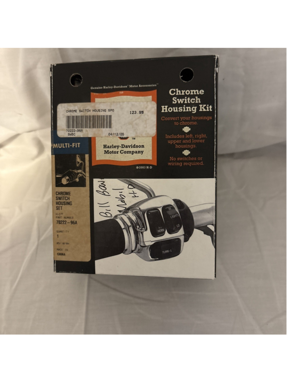 Harley Davidson Chrome Switch Housing Kit Extra Large NEW